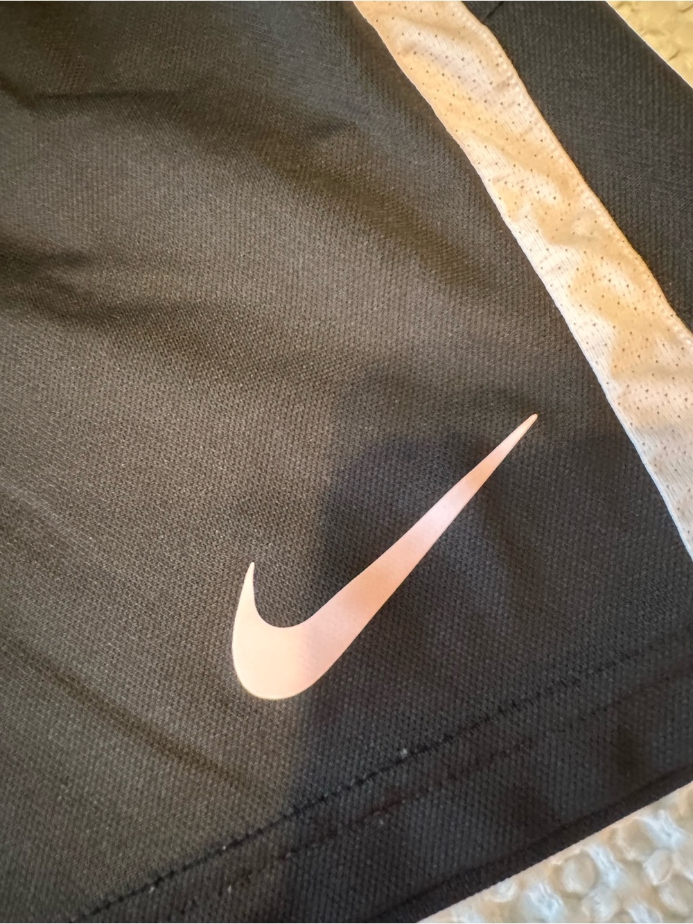 Nike Women’s Black Athletic Shorts with Pink Accents - Picture 2 of 7
